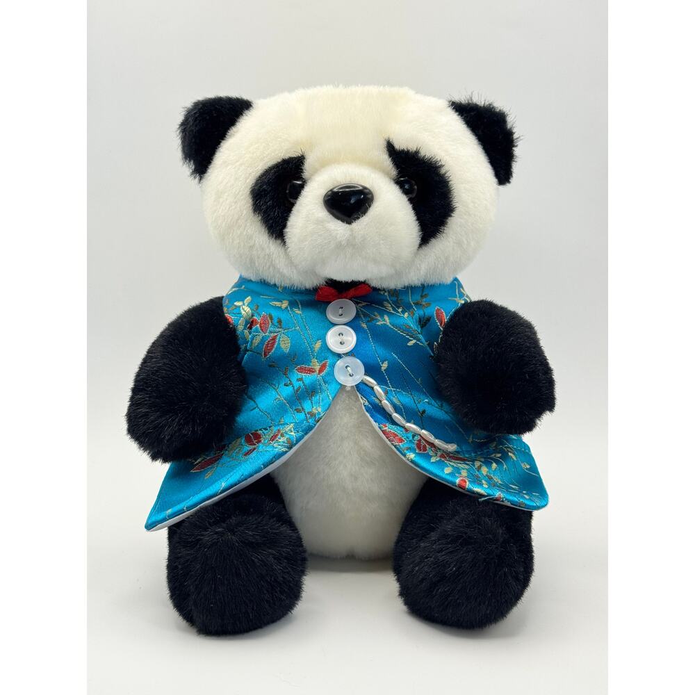 7" Plush Panda Adorned with Cheongsam Coat - Nice Details‎